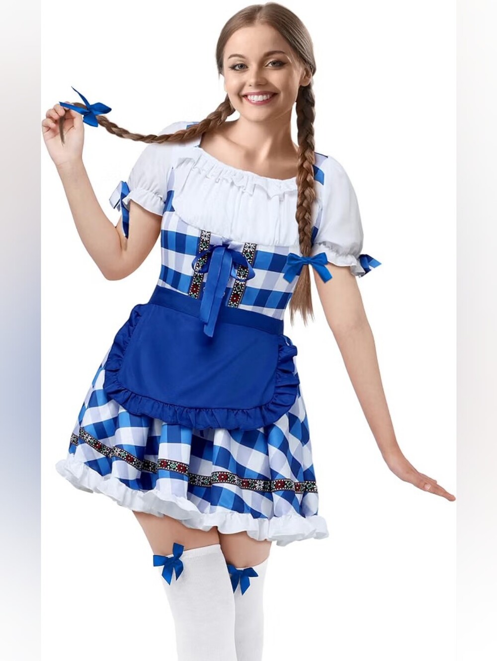Women's Oktoberfest Costume in Blue, XXL